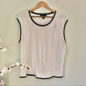 Forever 21+ Light Linen Blend Top Size 2X